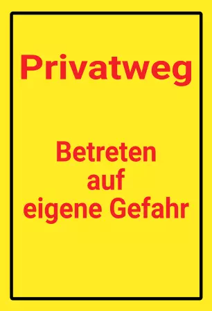 Warnschild Warnung - Zutritt verboten Betreten auf eigene Gefahr Bild