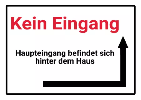 WarnschildWarnung - Zutritt verboten Kein Eingang Bild