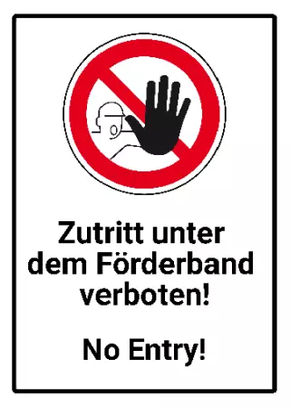 WarnschildWarnung - Zutritt verboten No Entry! Bild