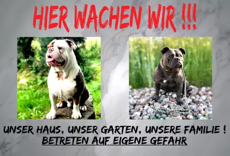 WarnschildWarnung - Zutritt verboten HIER WACHEN WIR !!! Bild